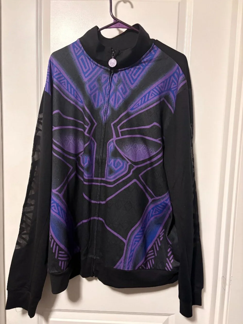 Disney Parks Black Panther Wakanda Forever Zip Sweatshirt Size XXL NWT